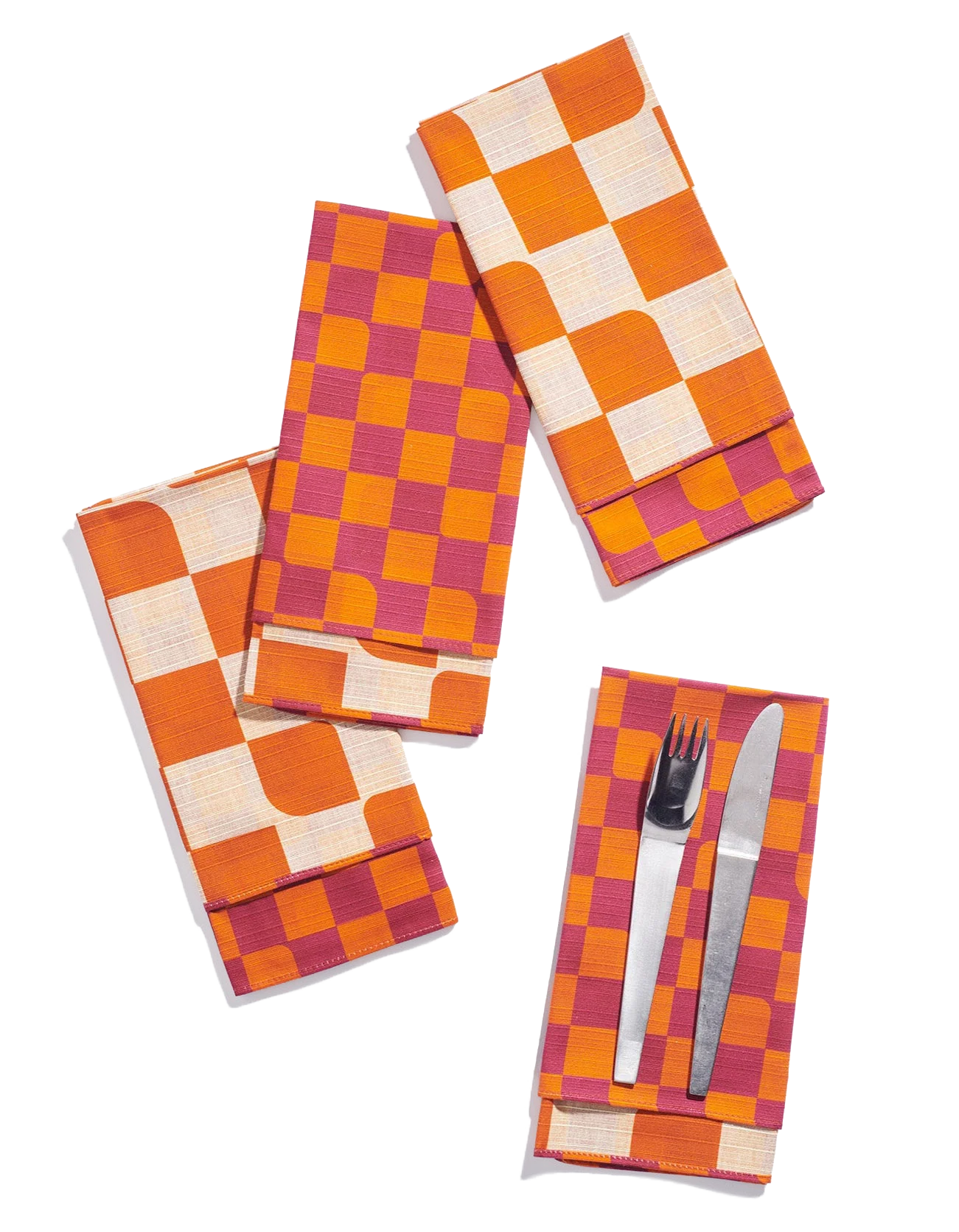 Dinner Napkins Double Sided Checker - High Season - Image 3