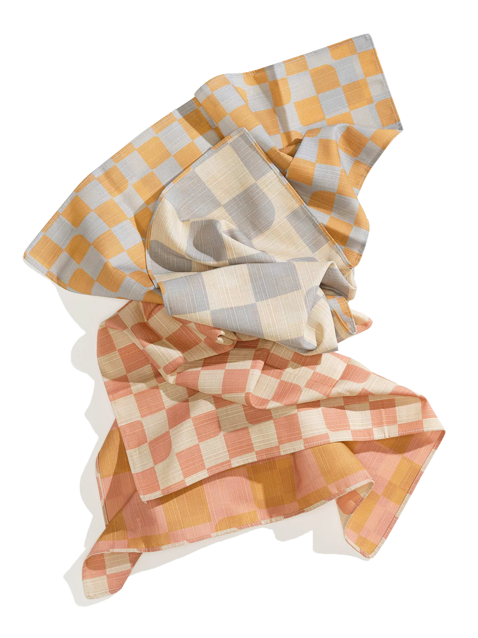 Dinner Napkins Double Sided Checker - Quiet Season - Image 5